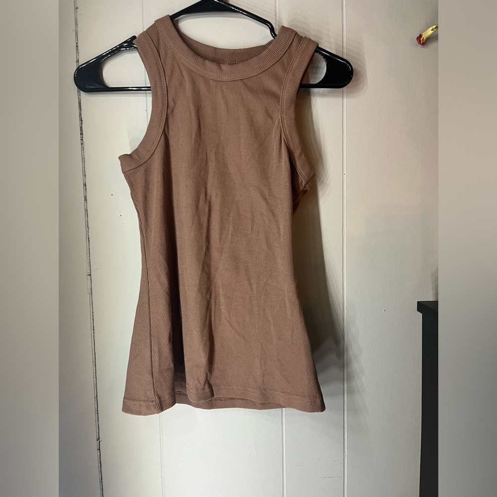 WOMANS BEIGE FULL LENGTH TANK